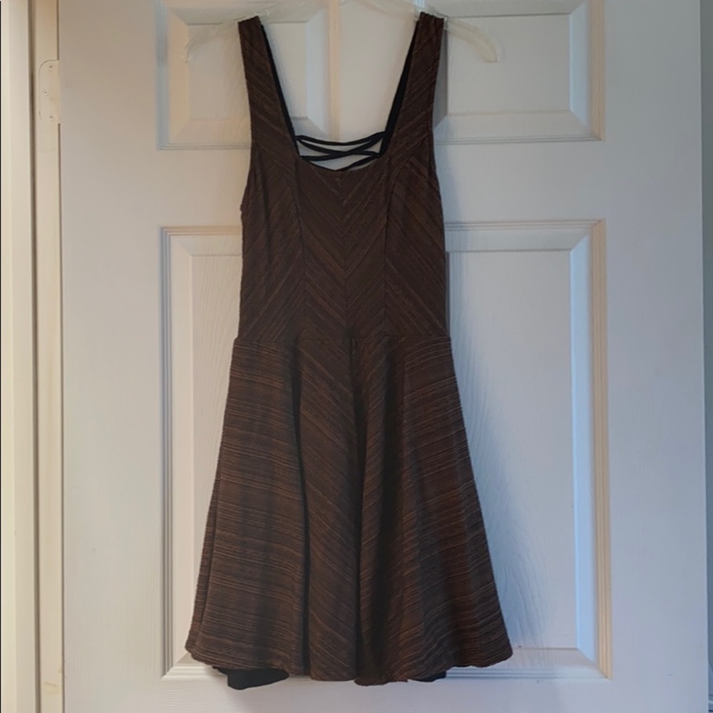 Free People low back lace up dress